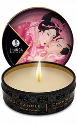 Massageoljor Shunga Massage Candle Rose 30 ml