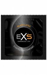 Vanliga Standardkondomer EXS Black Latex