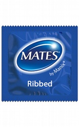 Stimulerande Kondomer Mates Ribbed