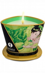 Massageoljor Shunga Massage Candle Green Tea 170 ml